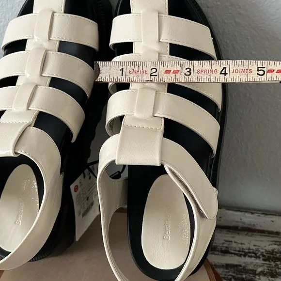 NEW Women's Y2K Lug Sole Fisherman Cage Sandals Fit As Size 9 EU 38 Bershka NWT - Picture 13 of 14